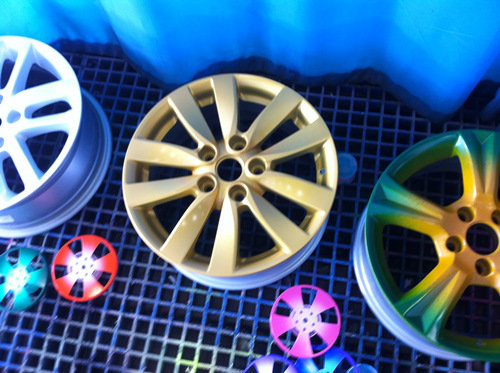 轮毂彩绘水转印技术