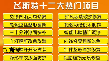 飞斯特汽车科技特色服务项目